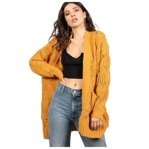 Y2k Vintage Open Oversize Cardigan Art teacher light academia grunge L